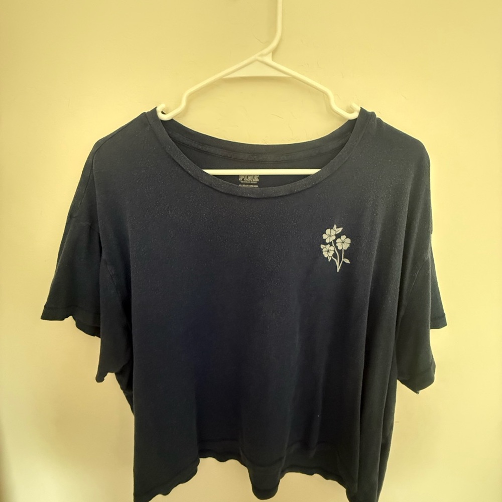 Victorias Secret Pink- Blue Crop top